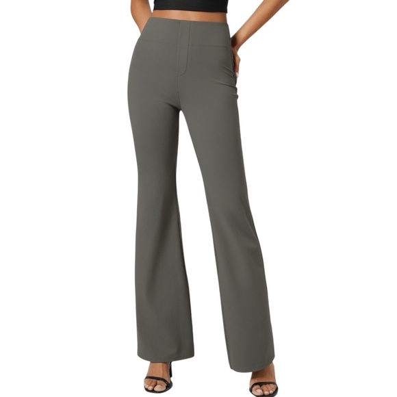 Halara Flex™ High Waisted Back Side Pocket Slight Flare Work Pants - Picture 1 of 5